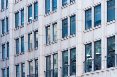 Photo of Beautiful view of modern building on sunny day