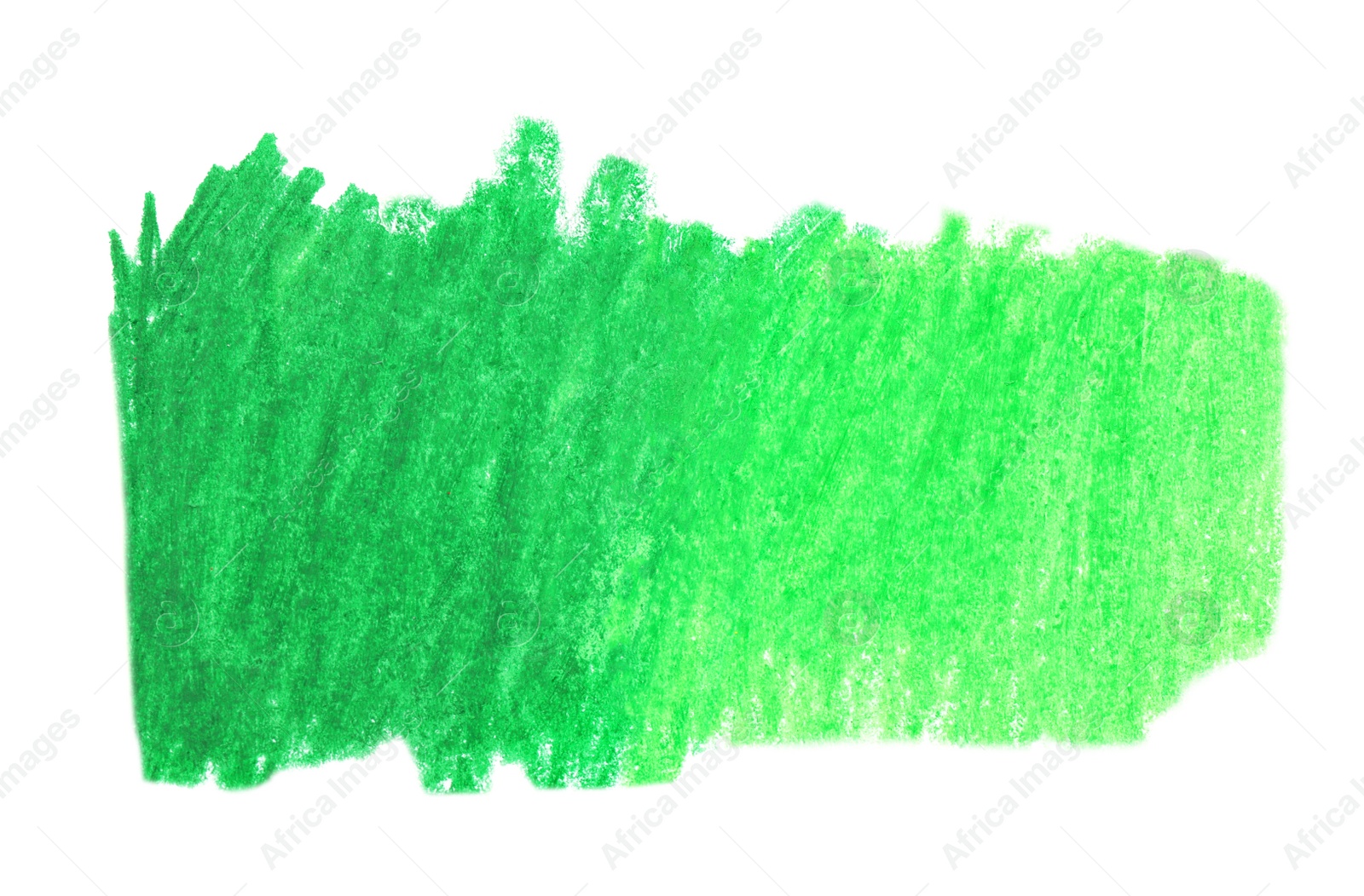 Photo of Green hand drawn pencil hatching on white background