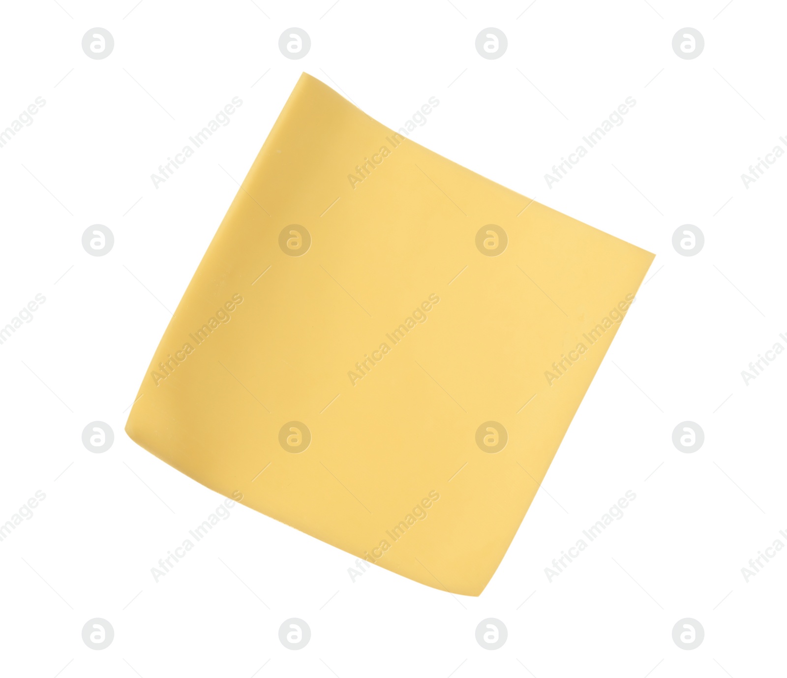 Photo of Slice of tasty cheese isolated on white