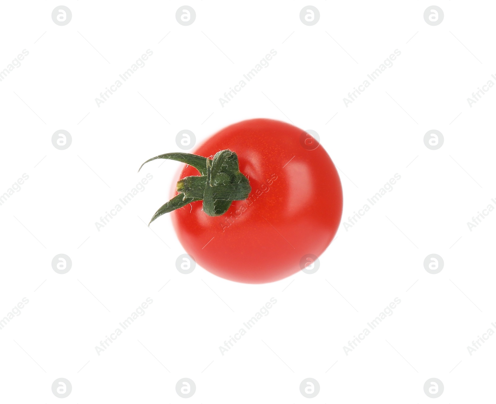 Photo of Fresh ripe organic tomato isolated on white