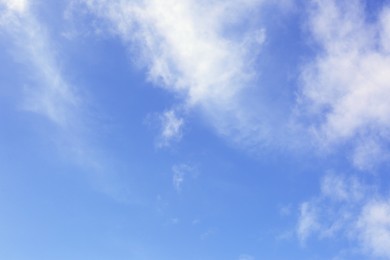 Photo of Beautiful blue sky with white clouds outdoors