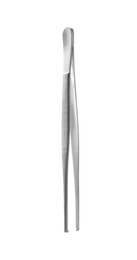 Surgical forceps on white background. Medical instrument