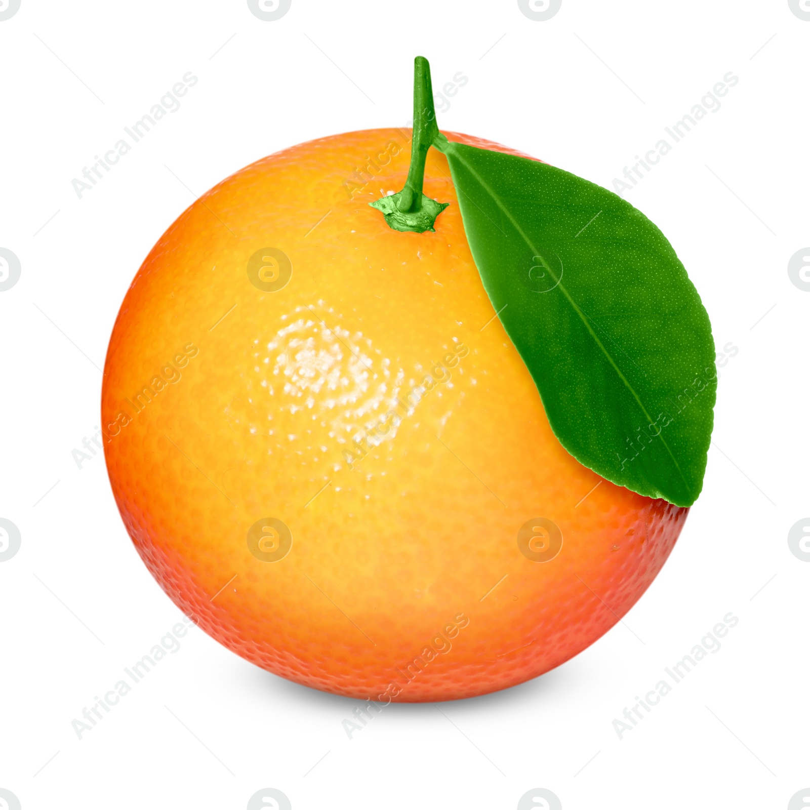 Image of Fresh ripe orange tangerine isolated on white