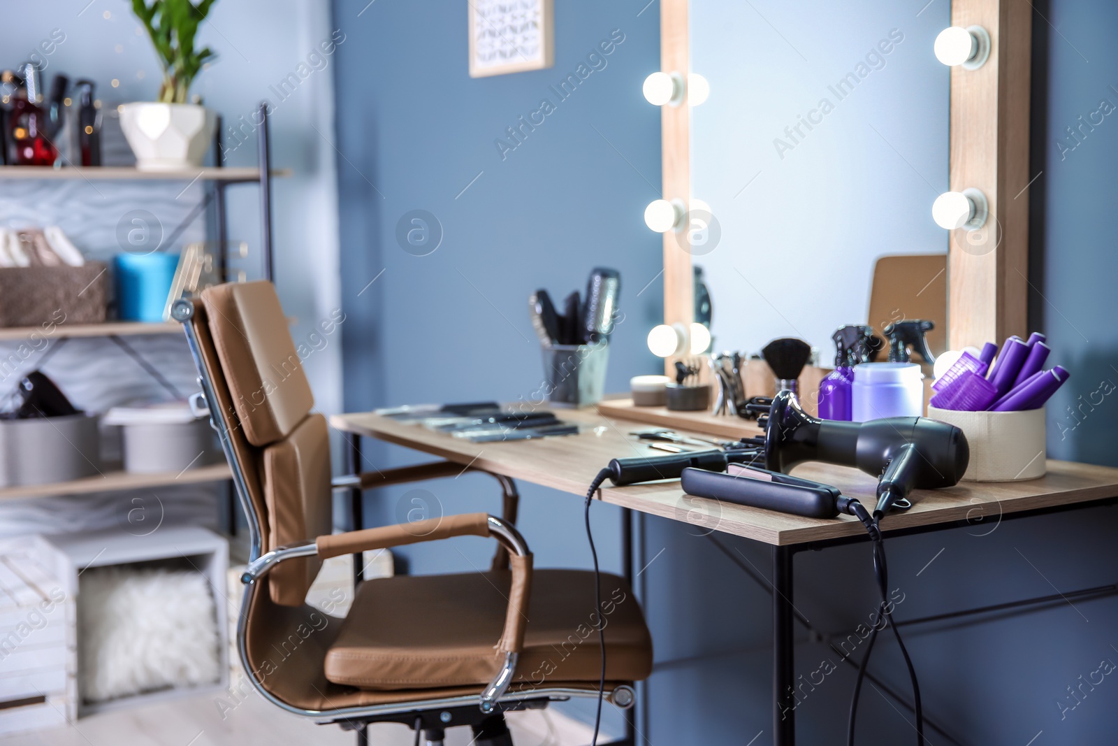 Photo of Hairdresser's workplace in salon