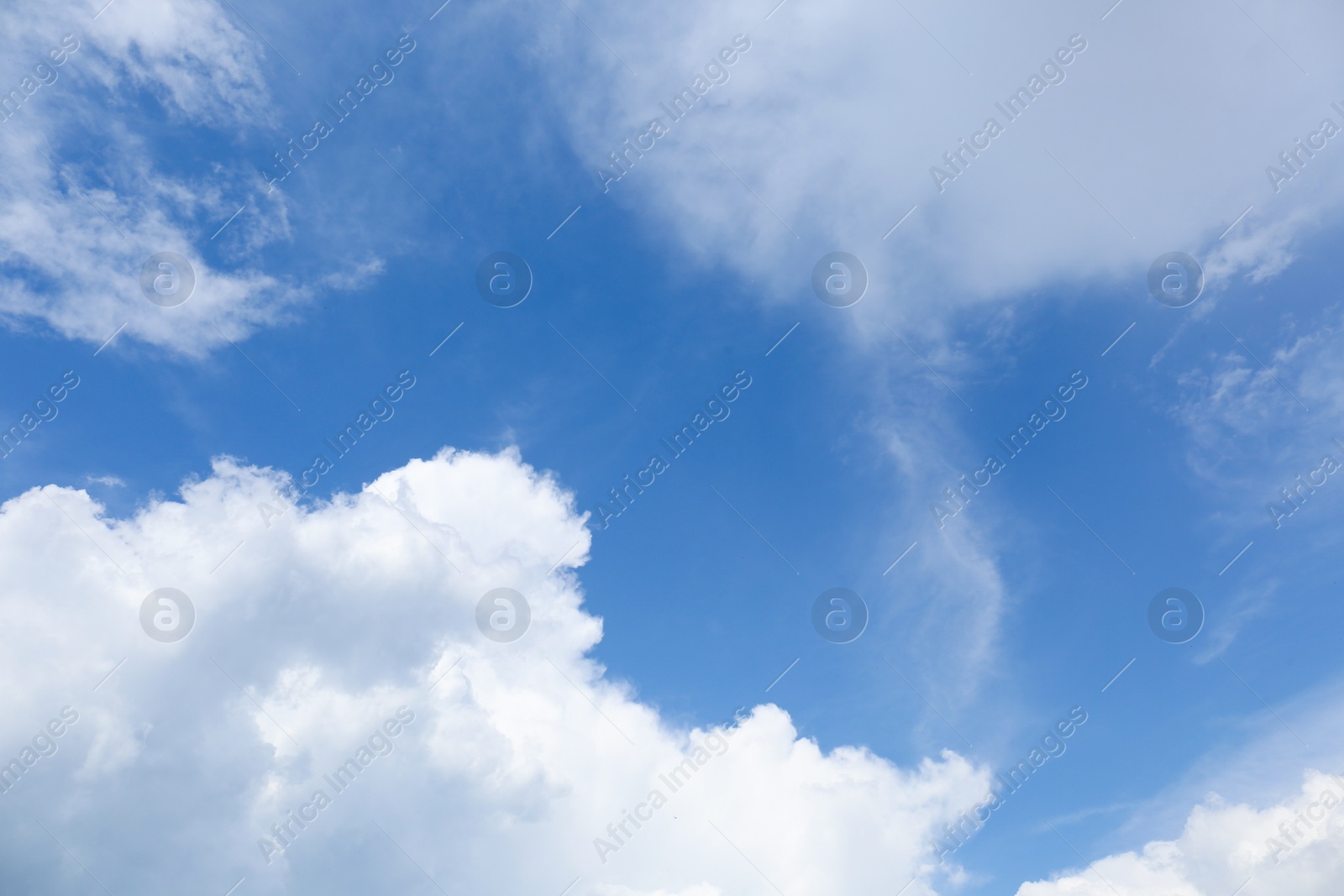 Photo of Picturesque view of beautiful blue sky with fluffy clouds