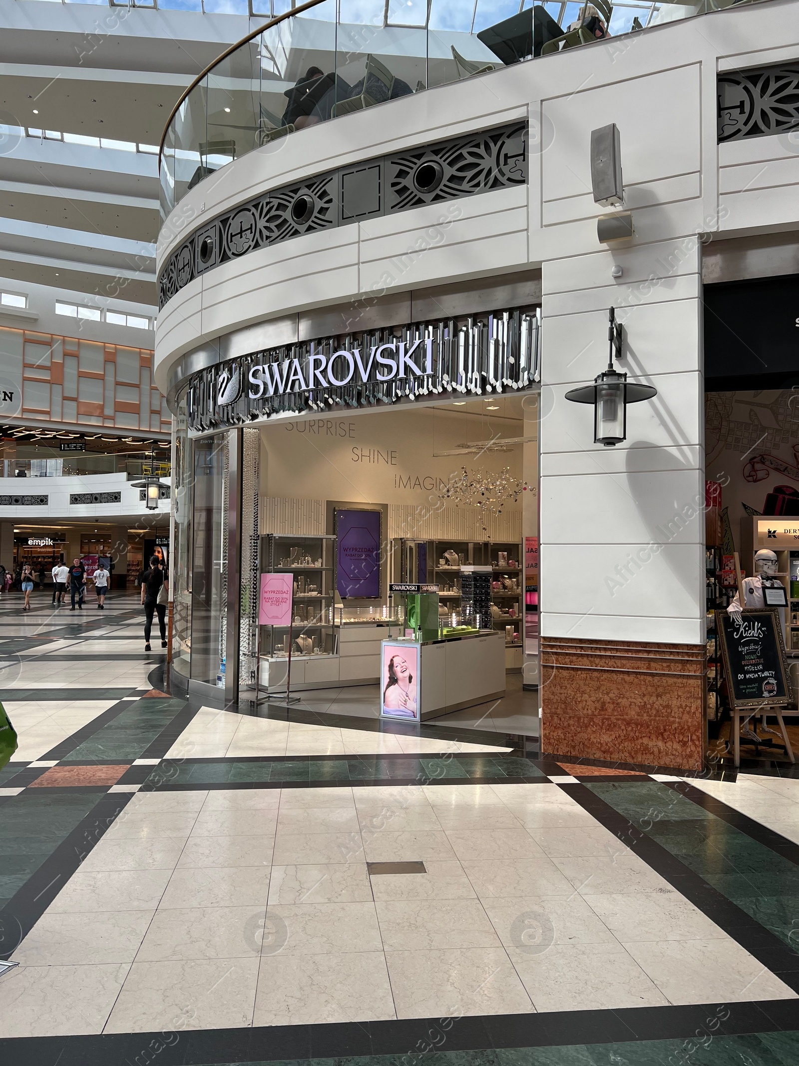 Photo of WARSAW, POLAND - JULY 13, 2022: Swarovski jewelry store in shopping mall