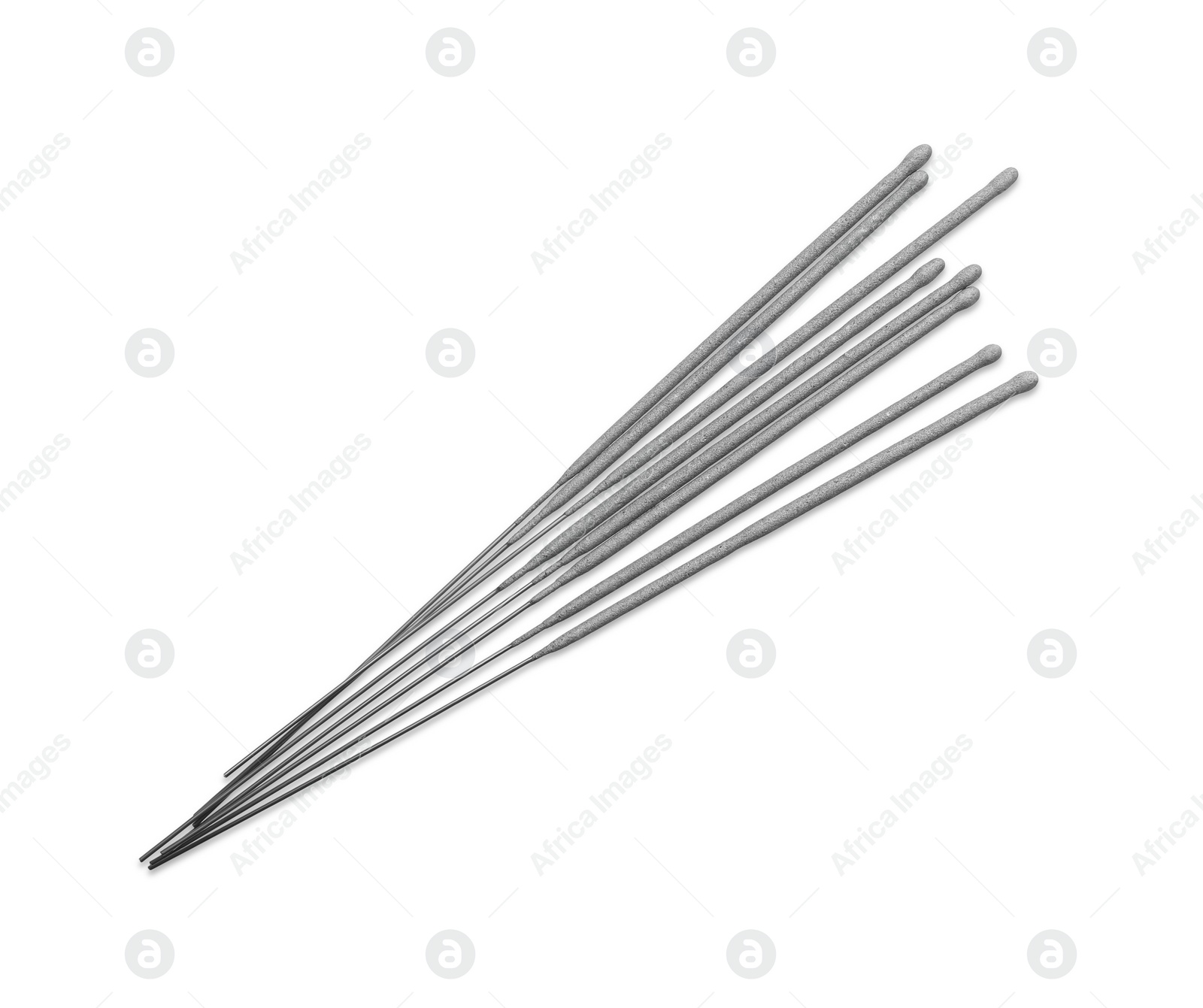 Photo of Many new sparkler sticks on white background