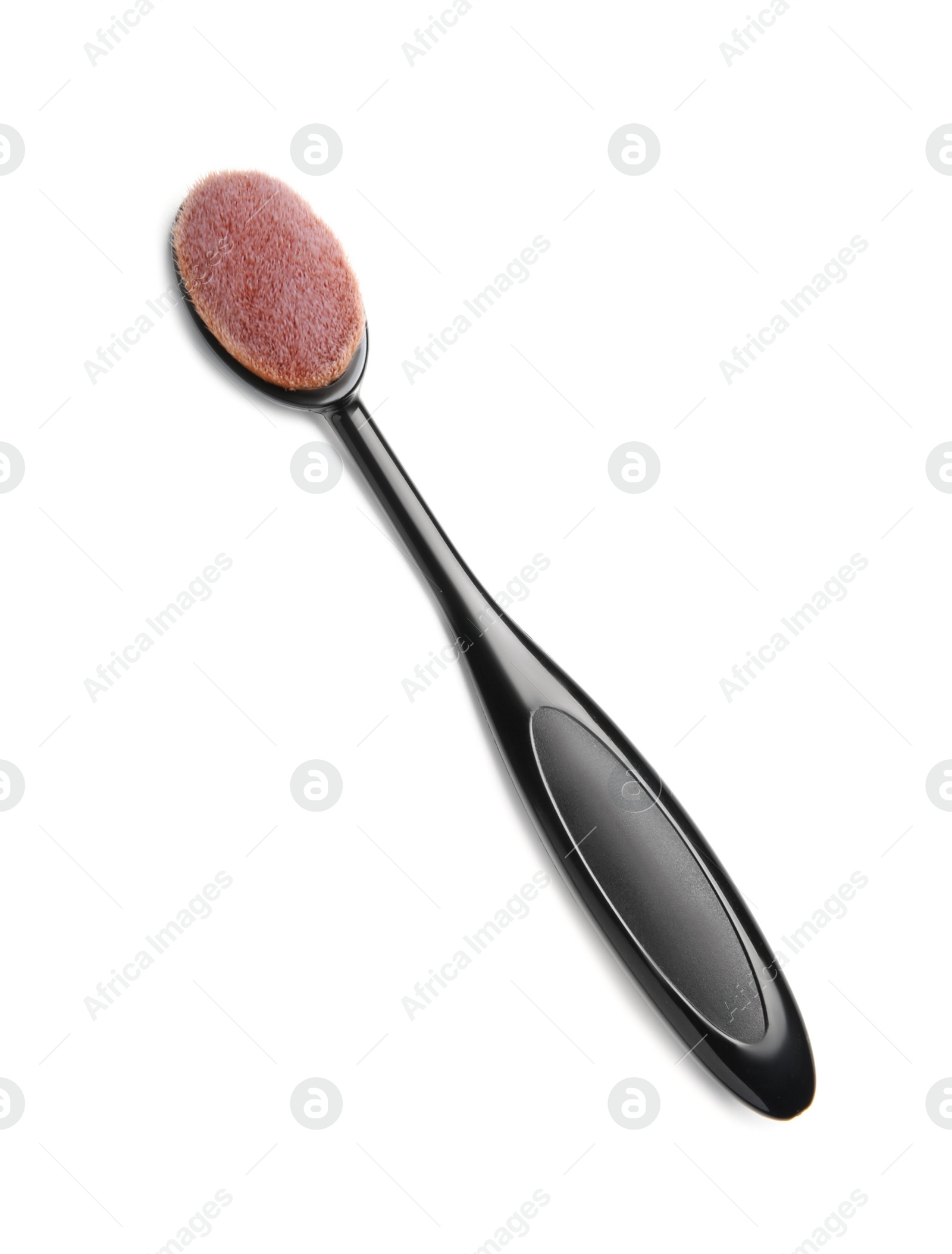 Photo of Makeup brush of professional artist on white background