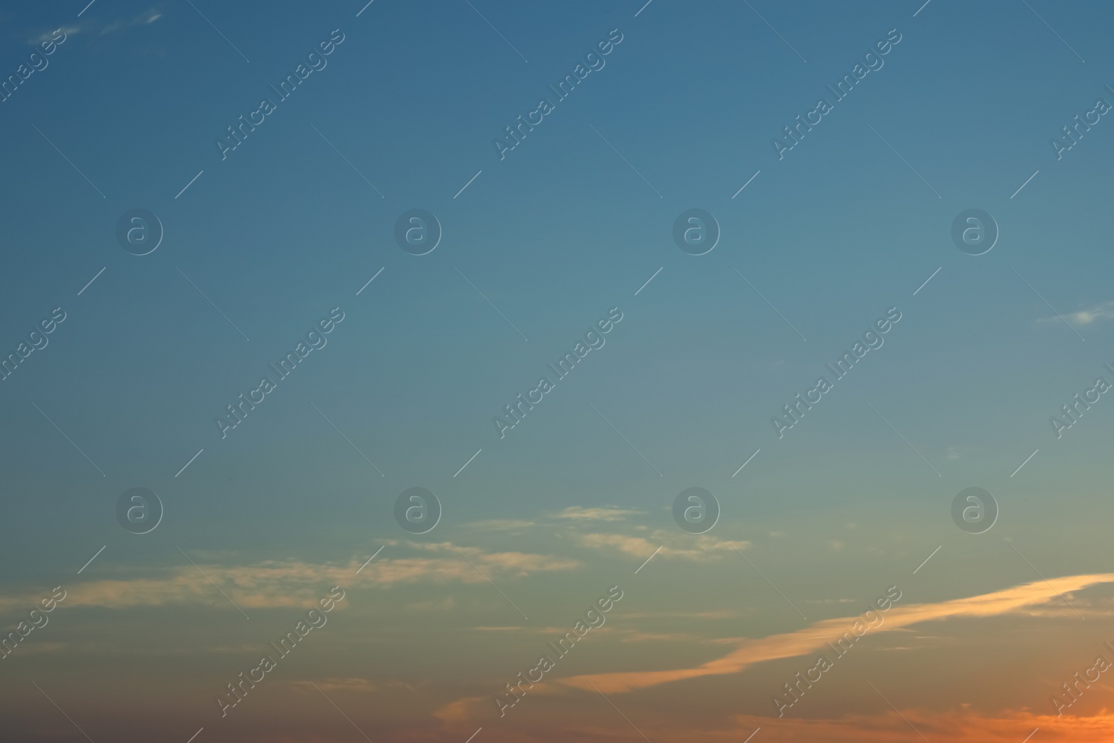 Photo of Picturesque view of beautiful cloudy morning sky