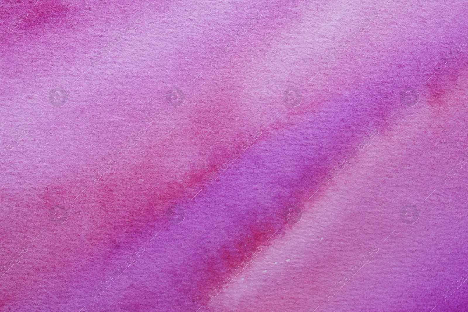 Photo of Abstract magenta watercolor painting as background, top view