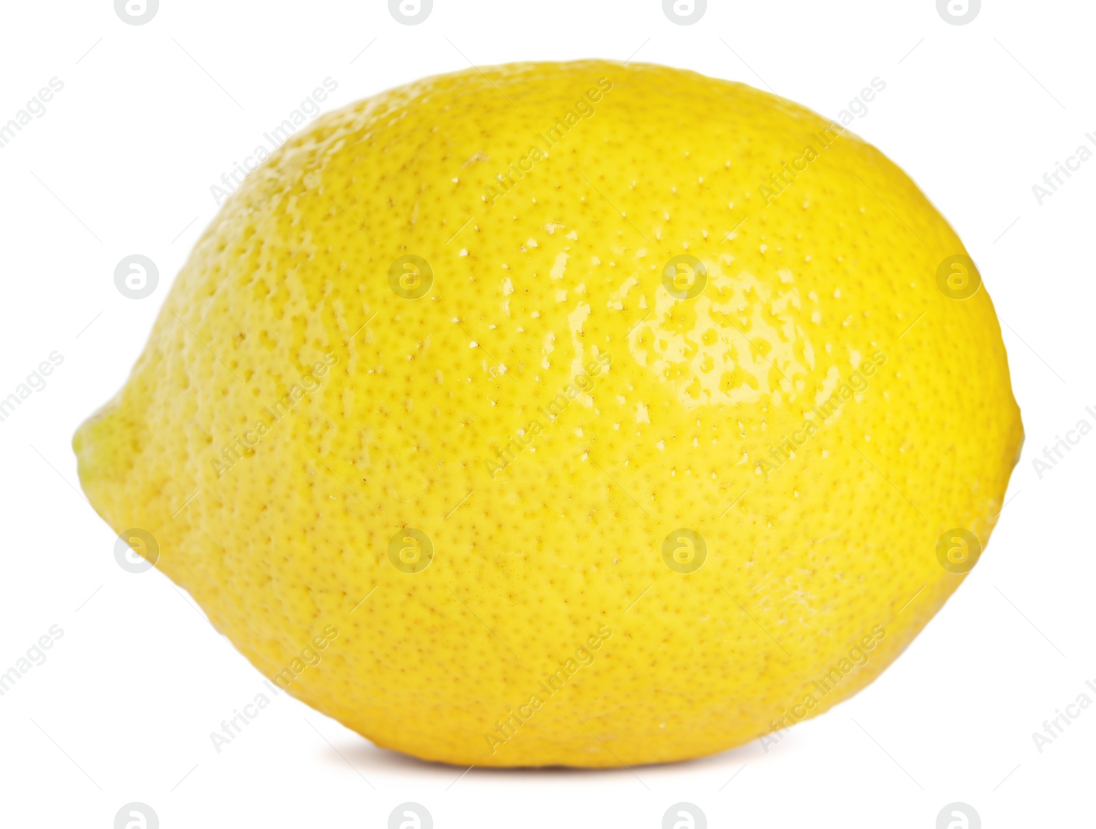 Photo of Fresh lemon isolated on white. Citrus fruit