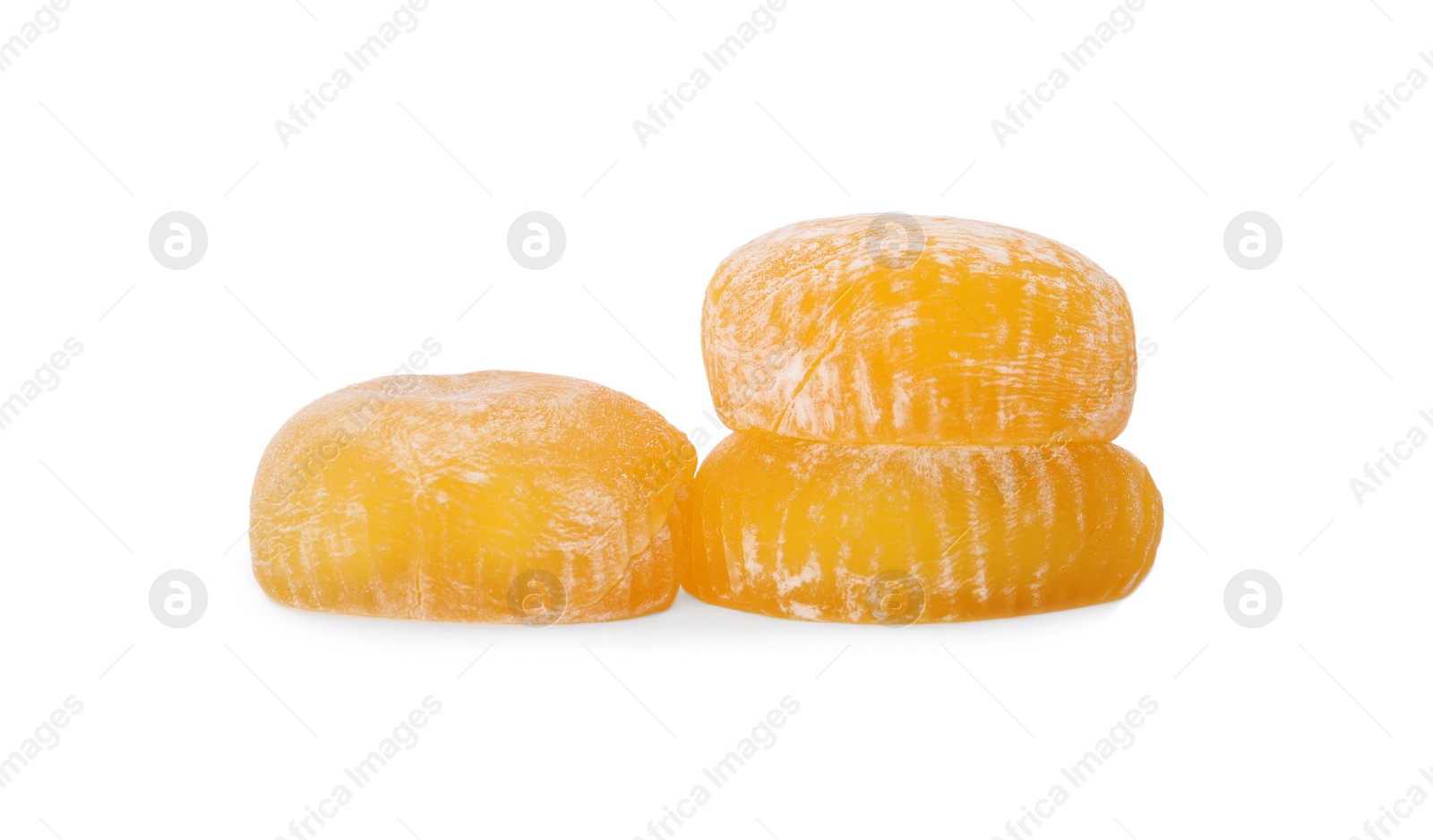 Photo of Delicious mochi on white background. Traditional Japanese dessert