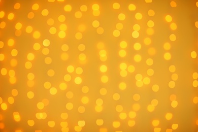 Beautiful gold lights as background. Bokeh effect