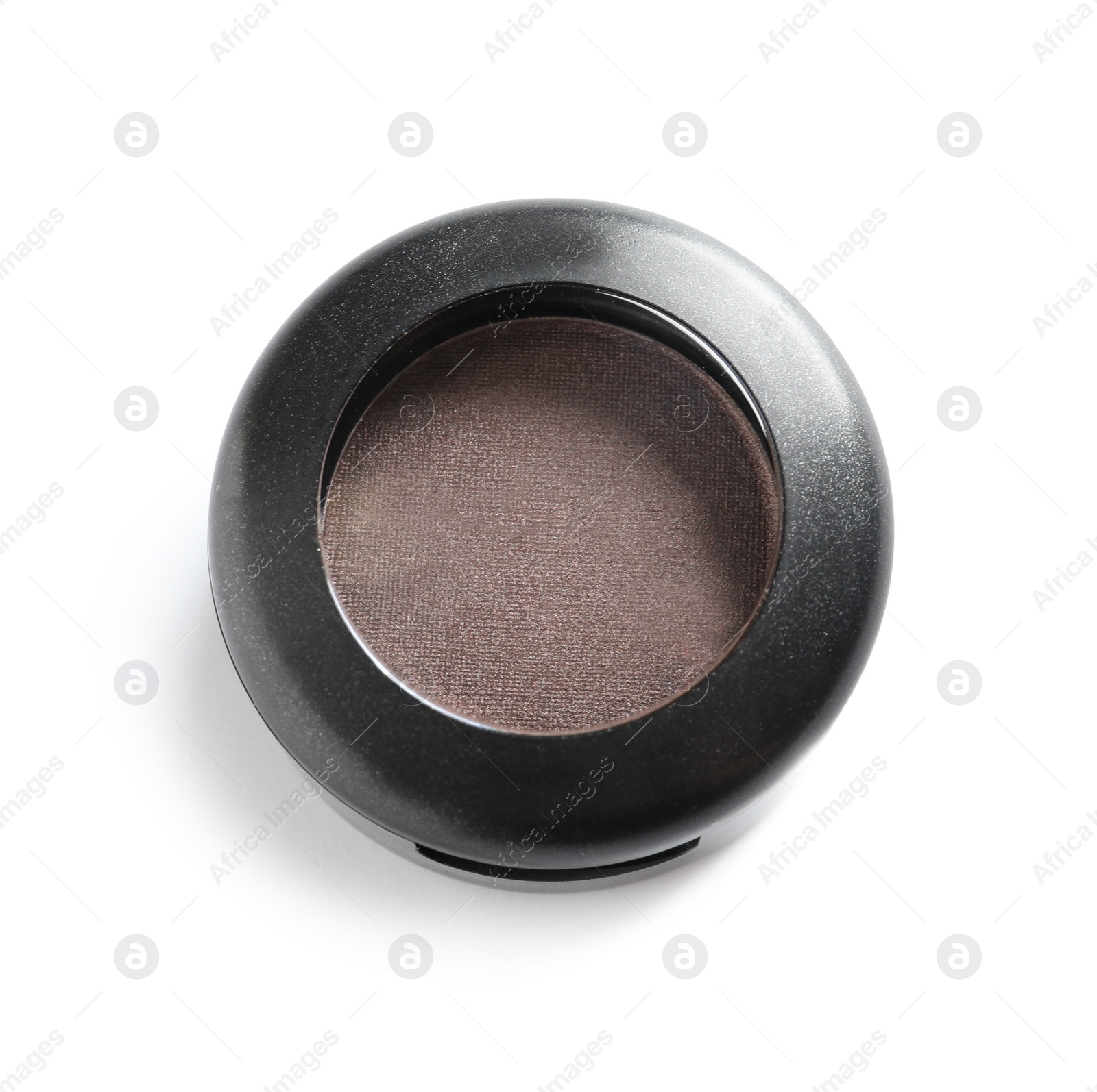 Photo of Eye shadow on white background, top view. Decorative cosmetics