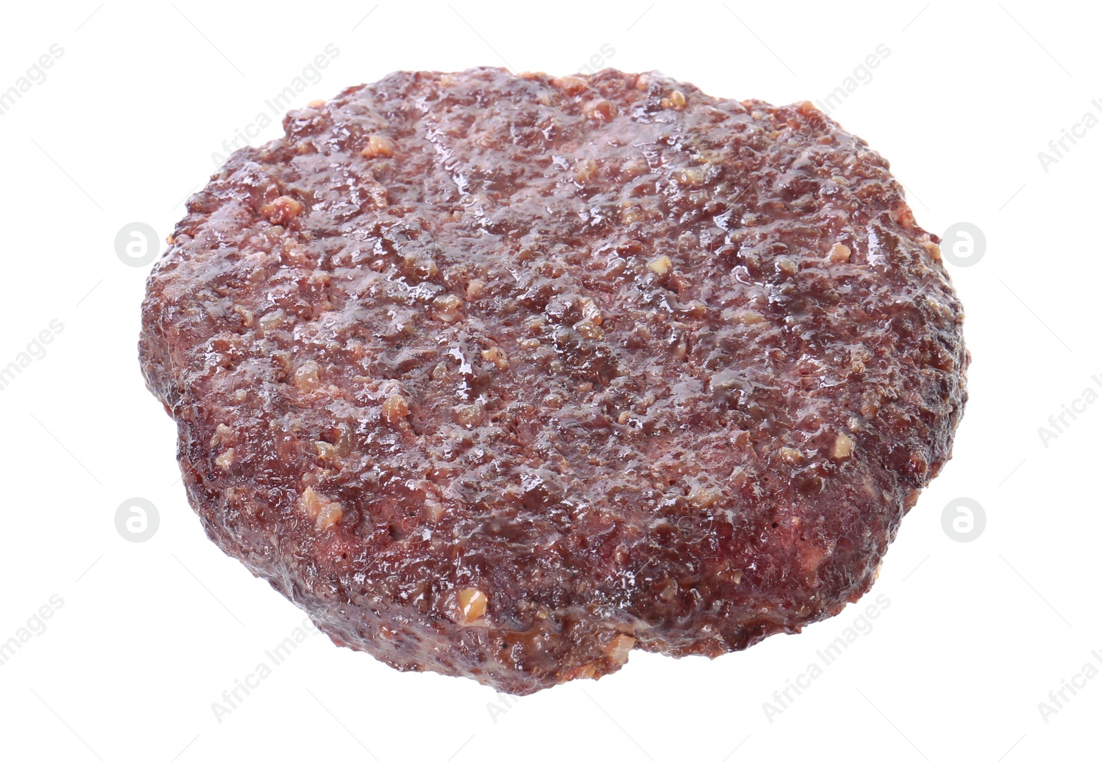 Photo of Tasty grilled burger patty isolated on white