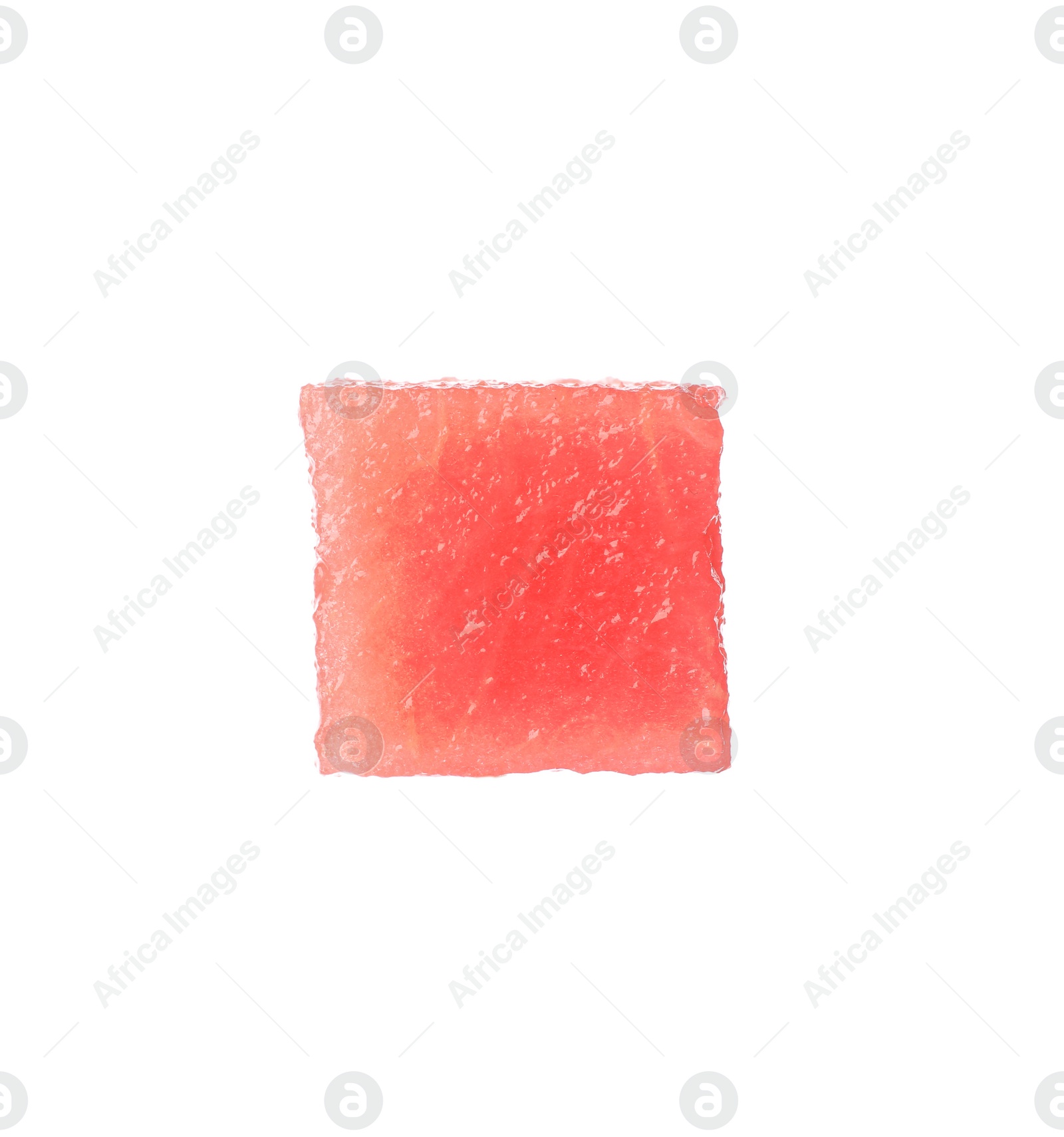 Photo of Piece of fresh watermelon on white background