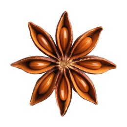 Image of Aromatic dry anise star isolated on white