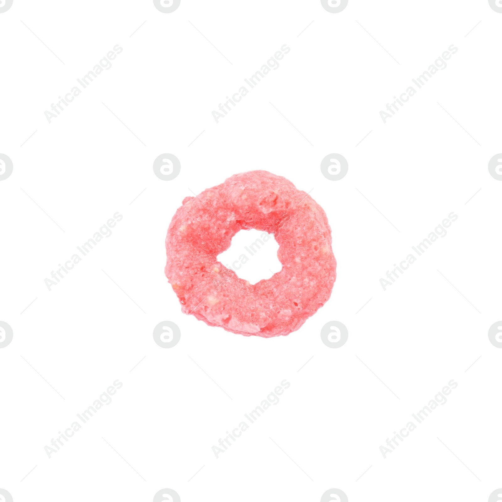 Photo of Sweet tasty corn ring isolated on white