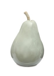 Photo of Trendy pear shaped ceramic decor isolated on white