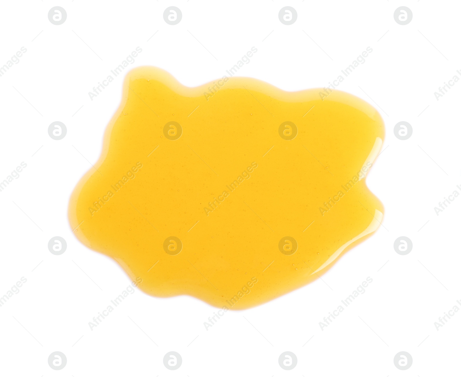 Photo of Spilled fresh sweet honey isolated of white