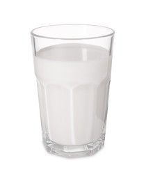 Photo of Glass of fresh milk isolated on white