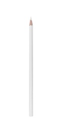 Photo of New wooden pencil isolated on white. School stationery