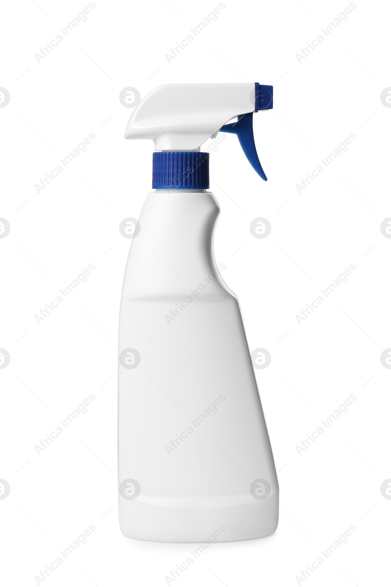 Photo of Spray bottle of cleaning product isolated on white