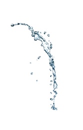 Abstract splash of water on white background