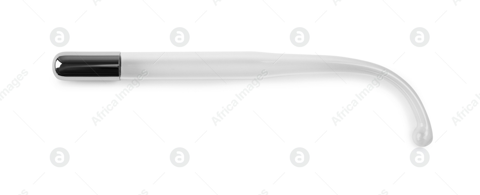 Photo of Nozzle for darsonval device isolated on white, top view. Microcurrent therapy