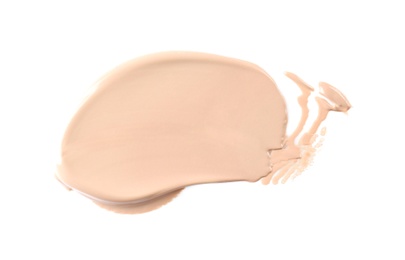 Liquid foundation on white background. Professional makeup products
