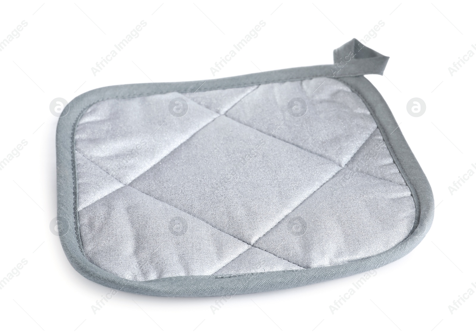 Photo of Oven potholder for hot dishes on white background