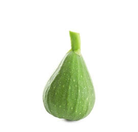 Photo of Whole ripe green fig on white background