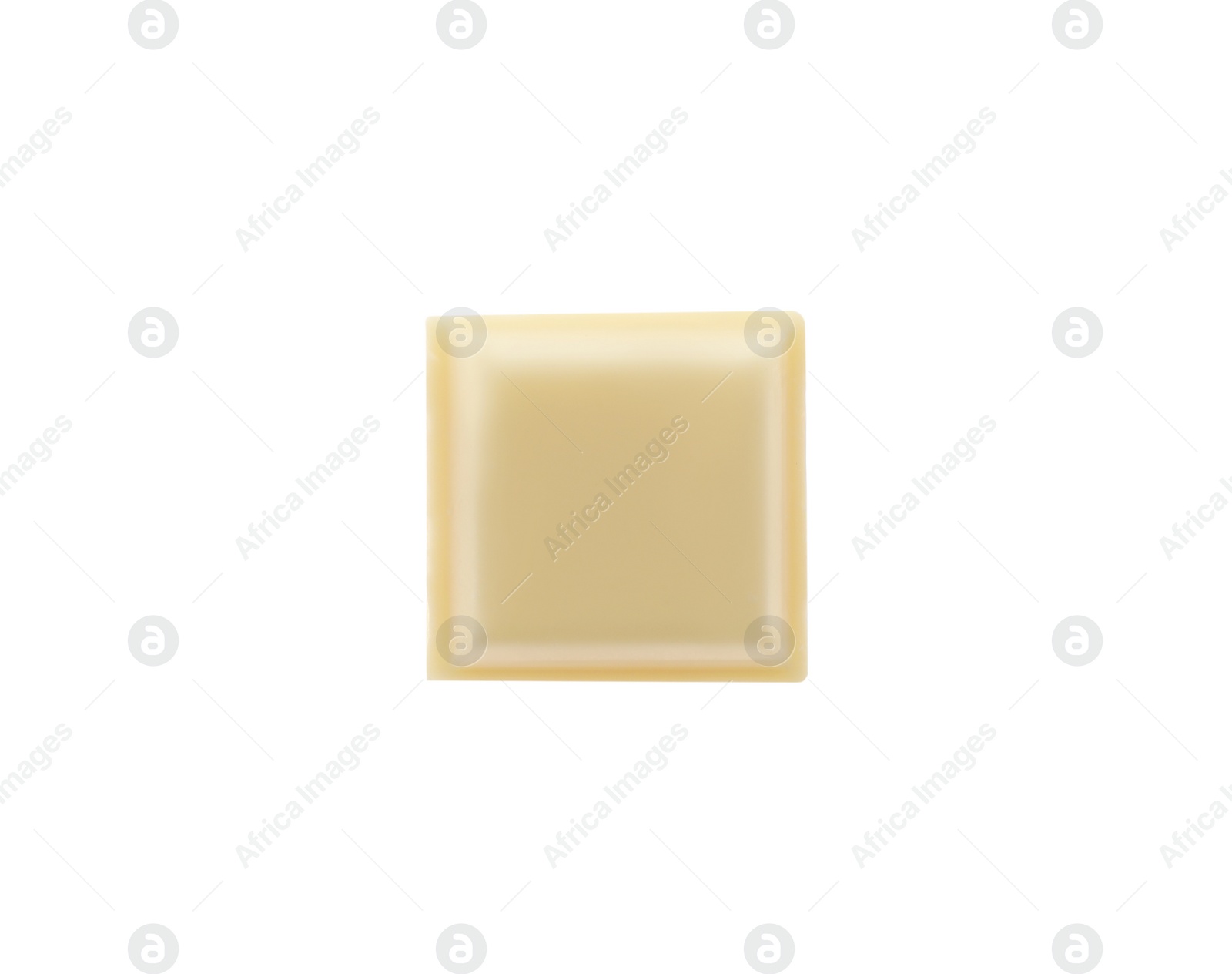 Photo of Piece of tasty sweet chocolate isolated on white