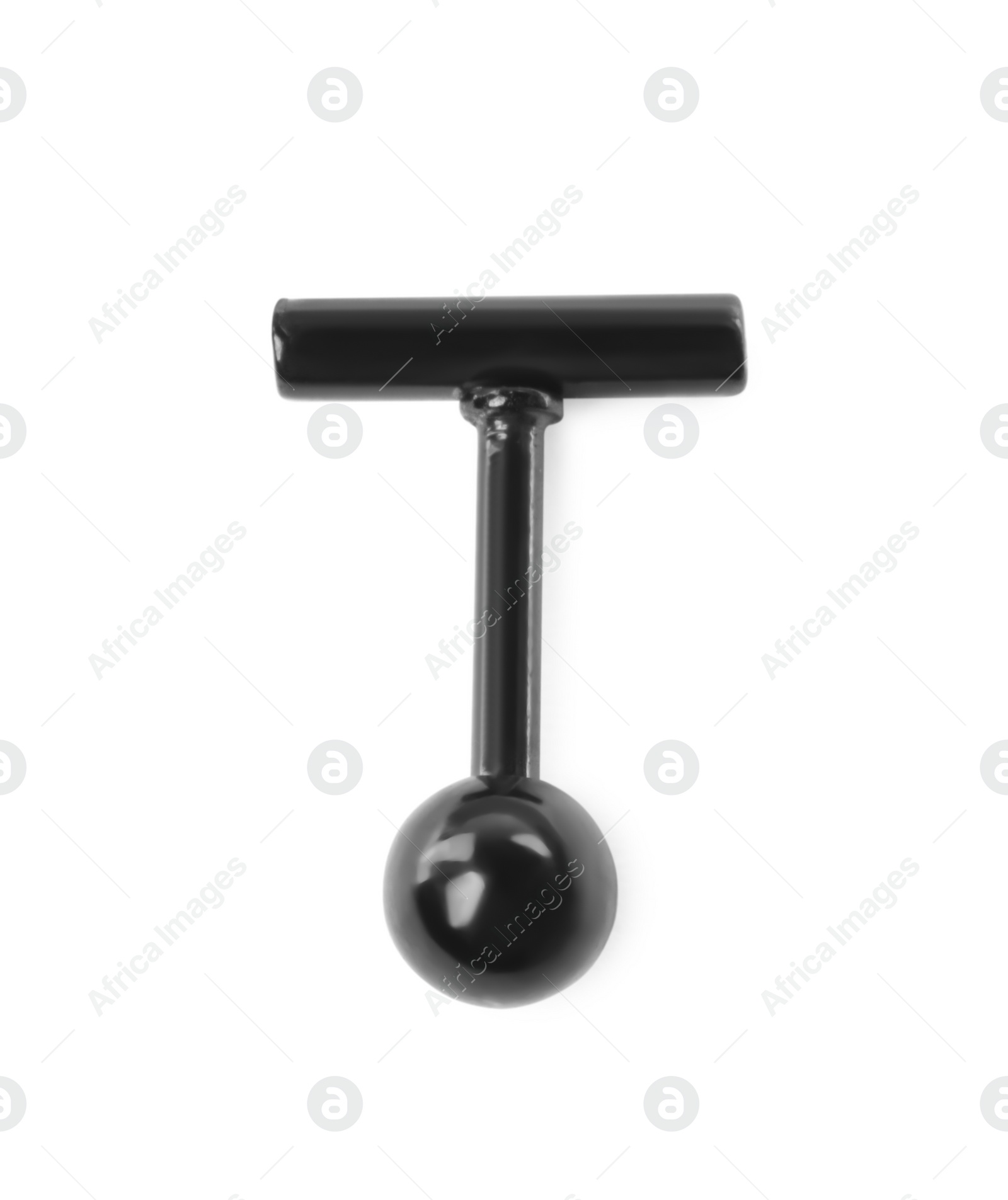 Photo of Piercing jewelry. Labret stud isolated on white