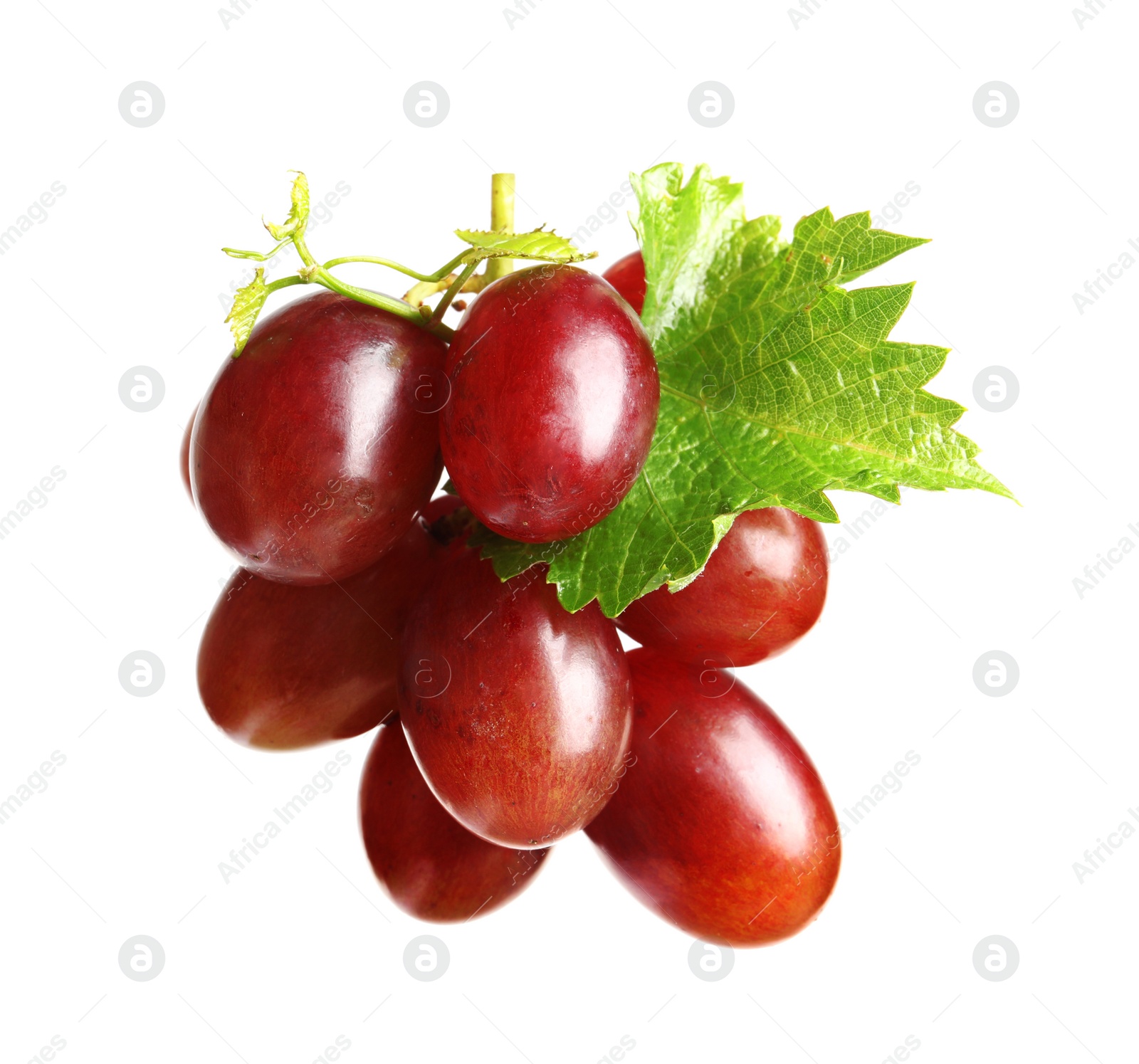 Photo of Fresh ripe juicy grapes isolated on white