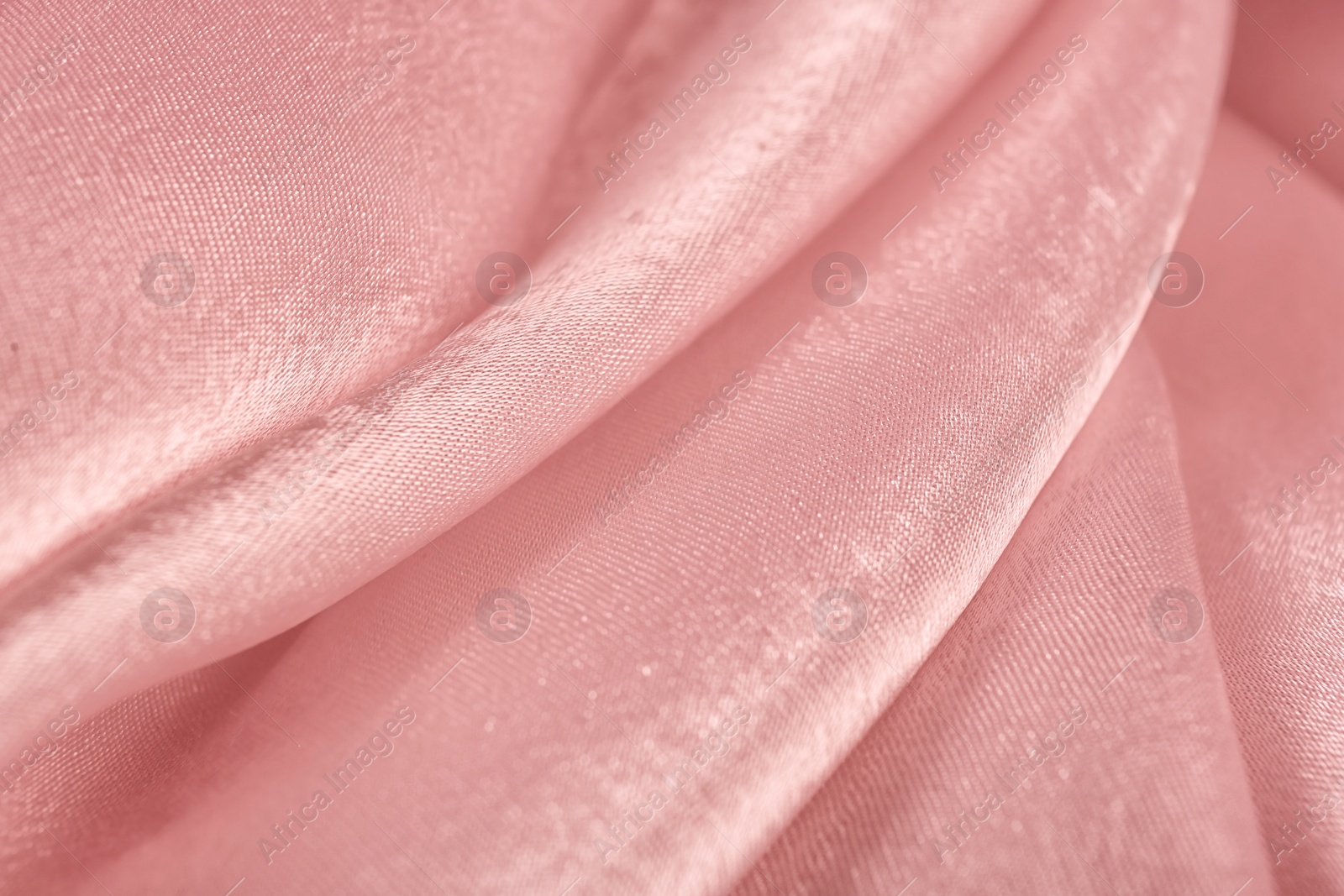 Photo of Texture of beautiful rose silk as background