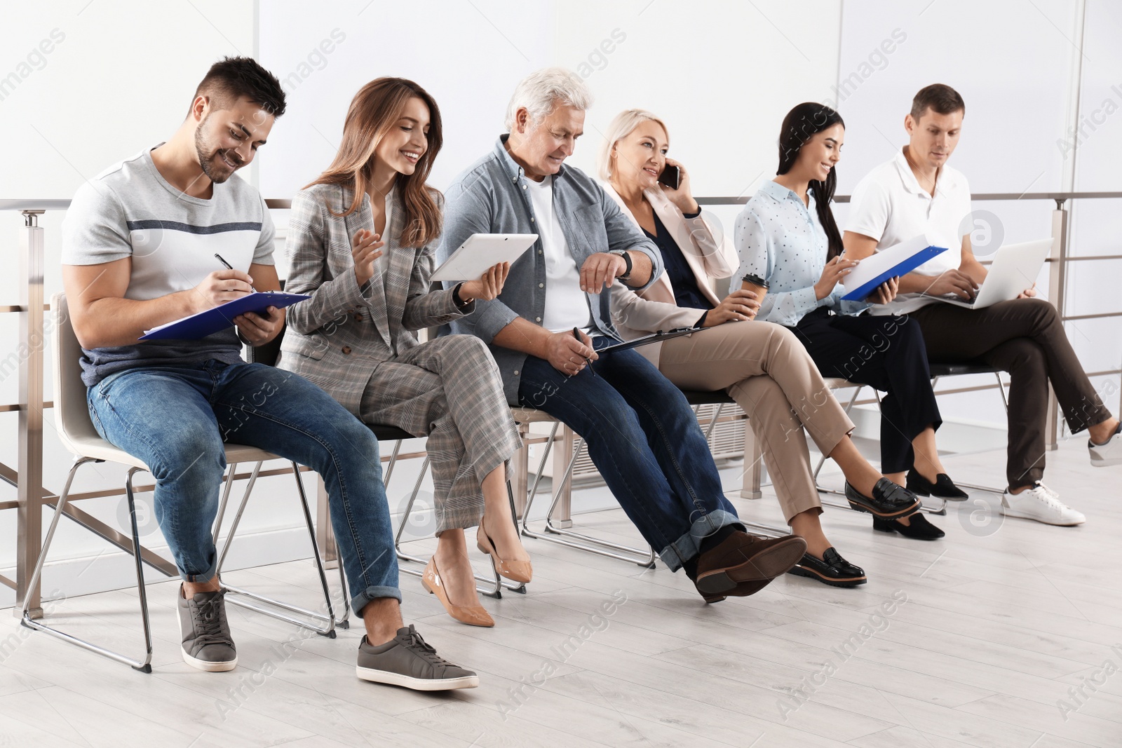 Photo of People waiting for job interview in office