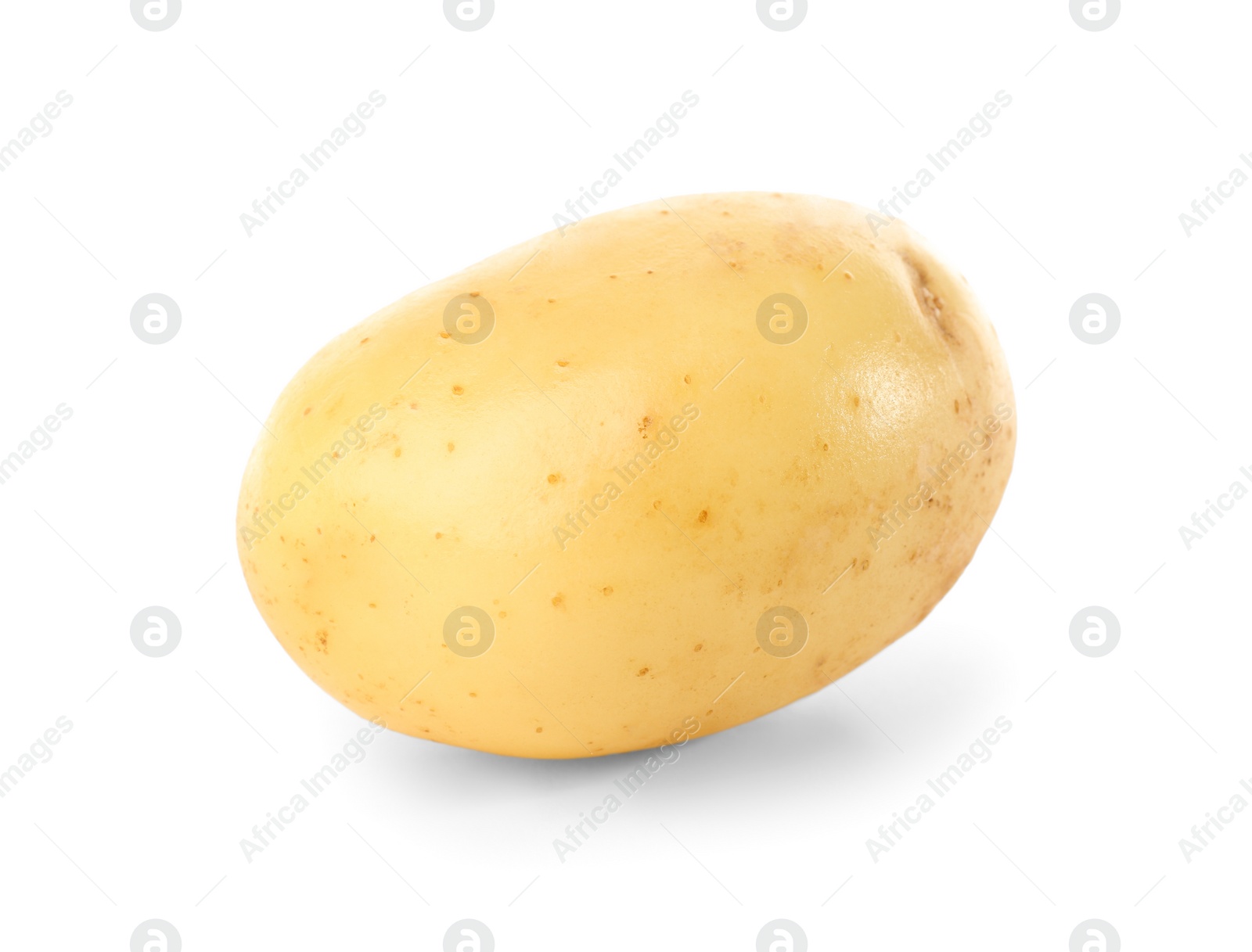 Photo of Fresh raw organic potato isolated on white