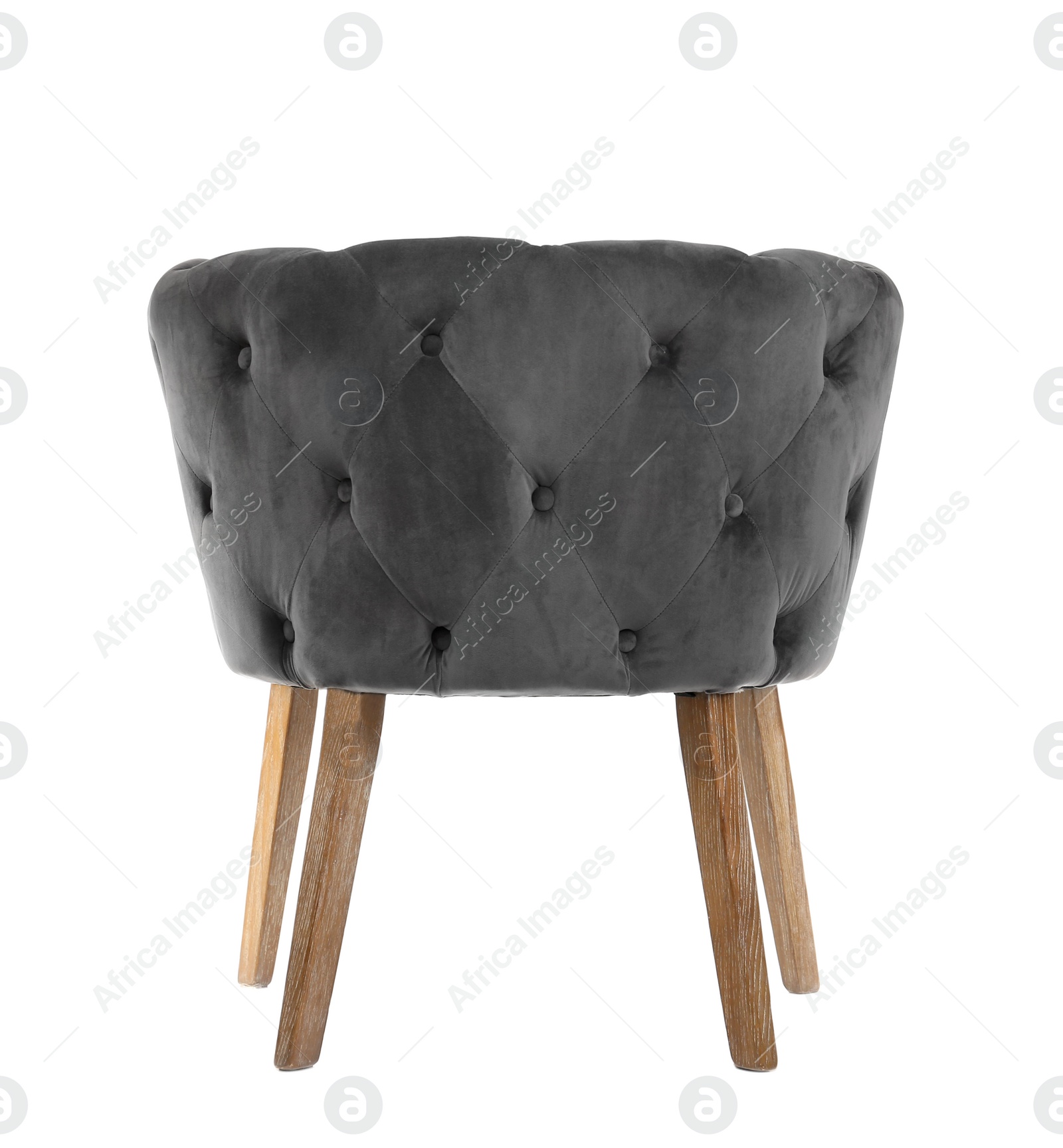 Photo of Comfortable armchair on white background. Interior element