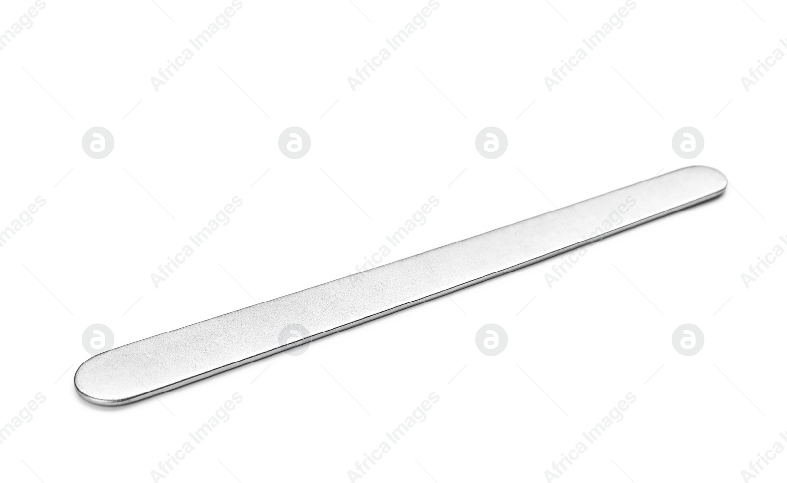 Photo of Tongue depressor on white background. Medical tool