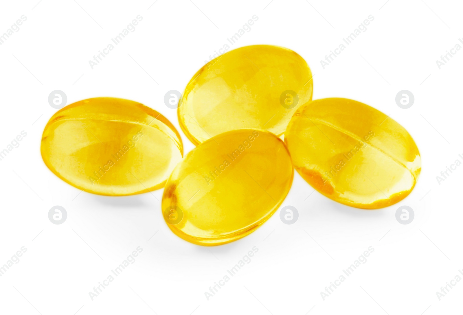 Photo of Many vitamin capsules isolated on white. Health supplements