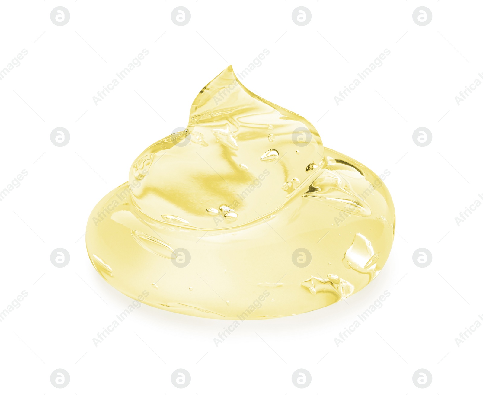 Image of Sample of cosmetic gel isolated on white