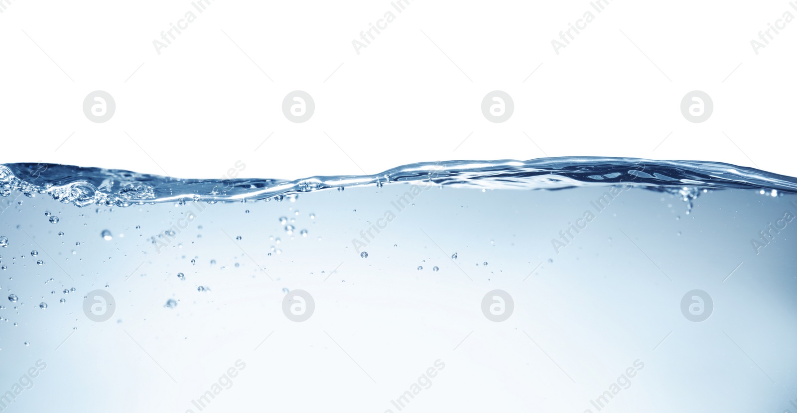 Photo of Transparent clear water wave on grey background