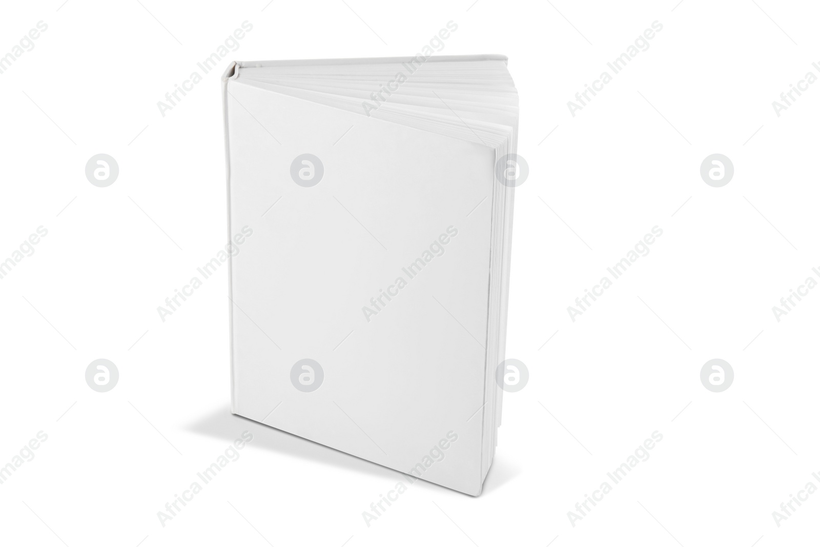 Photo of Mock up of hardcover book on white background