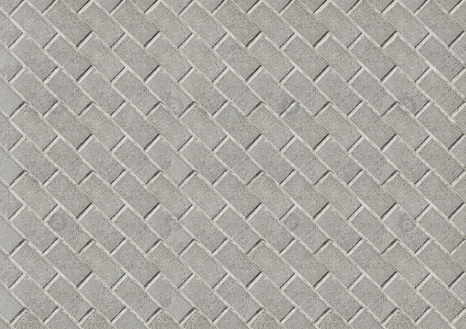 Image of Grey tiled or brick surface as background, top view