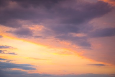 Photo of Picturesque viewsunset sky with beautiful clouds