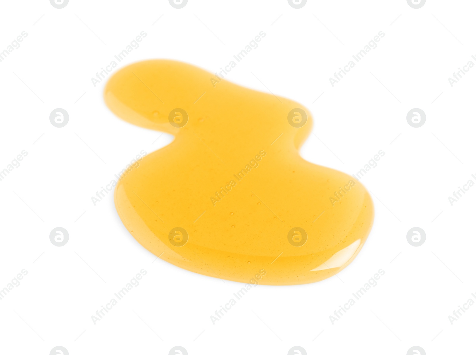 Photo of Spilled fresh sweet honey isolated of white