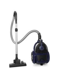 Photo of New modern vacuum cleaner isolated on white