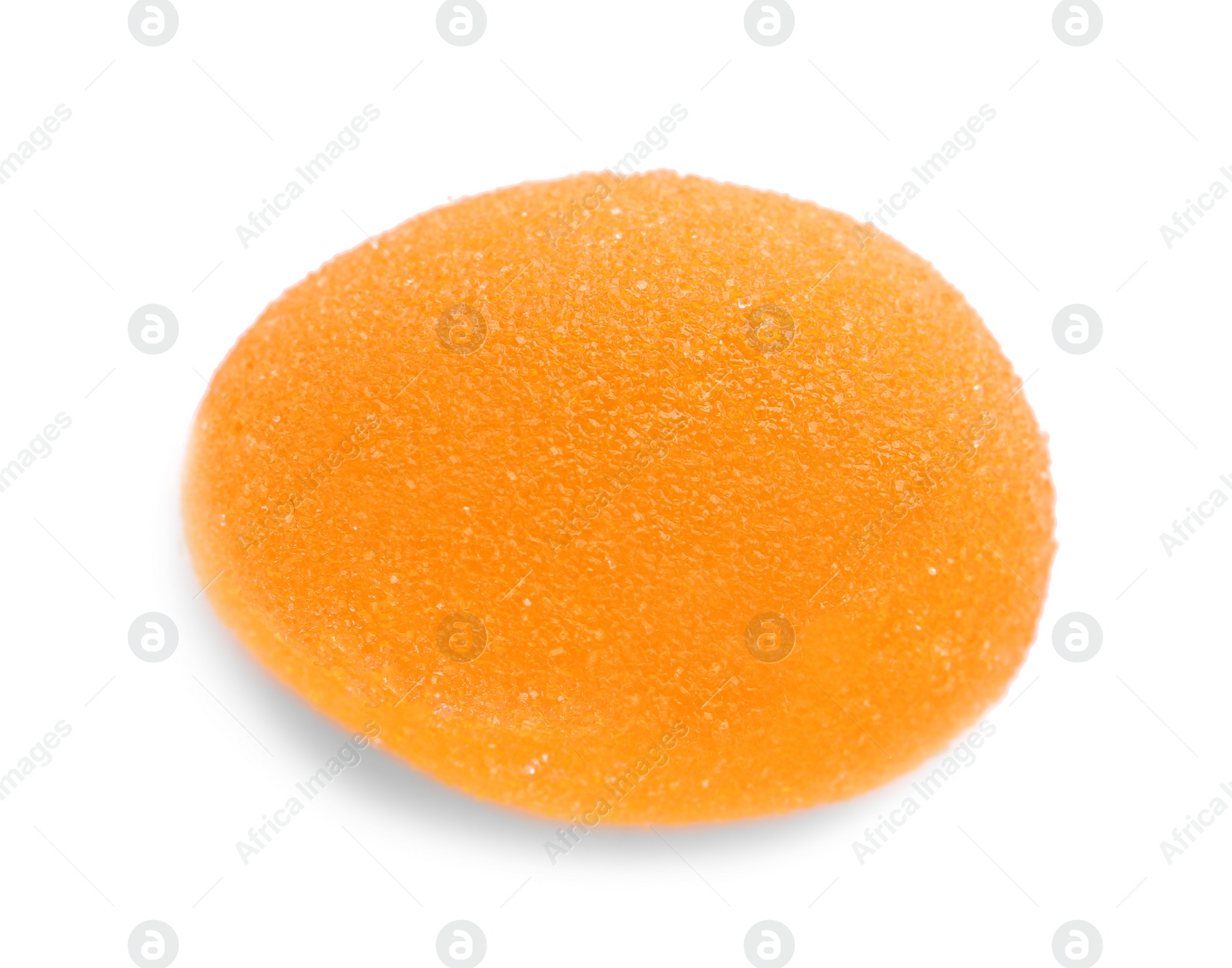 Photo of Bright delicious jelly candy on white background