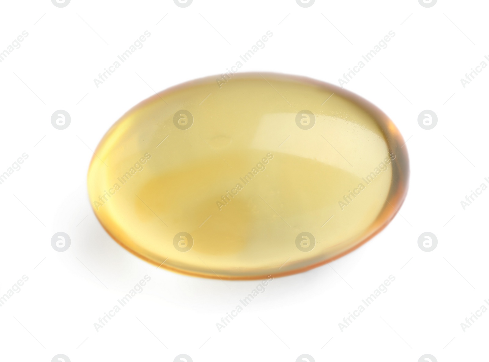 Photo of One pill isolated on white. Drug therapy